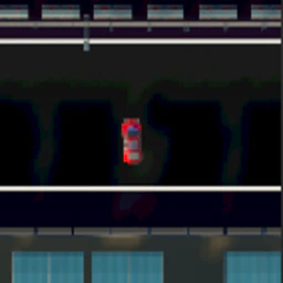 A Car on a Race Track