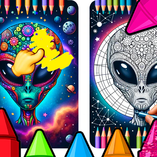 Aliens – Coloring Galaxy Page