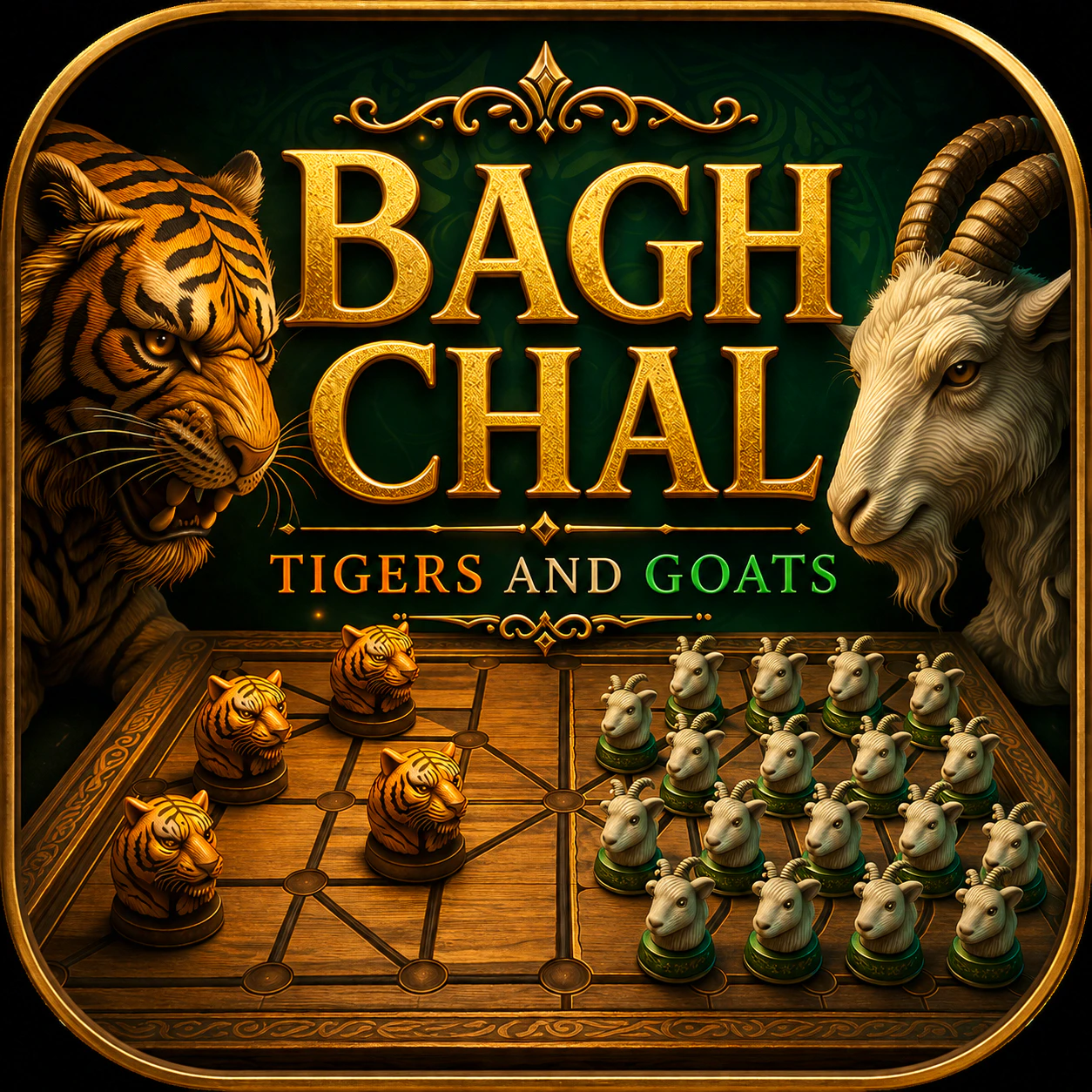Bagh Chal Tigers and Goats