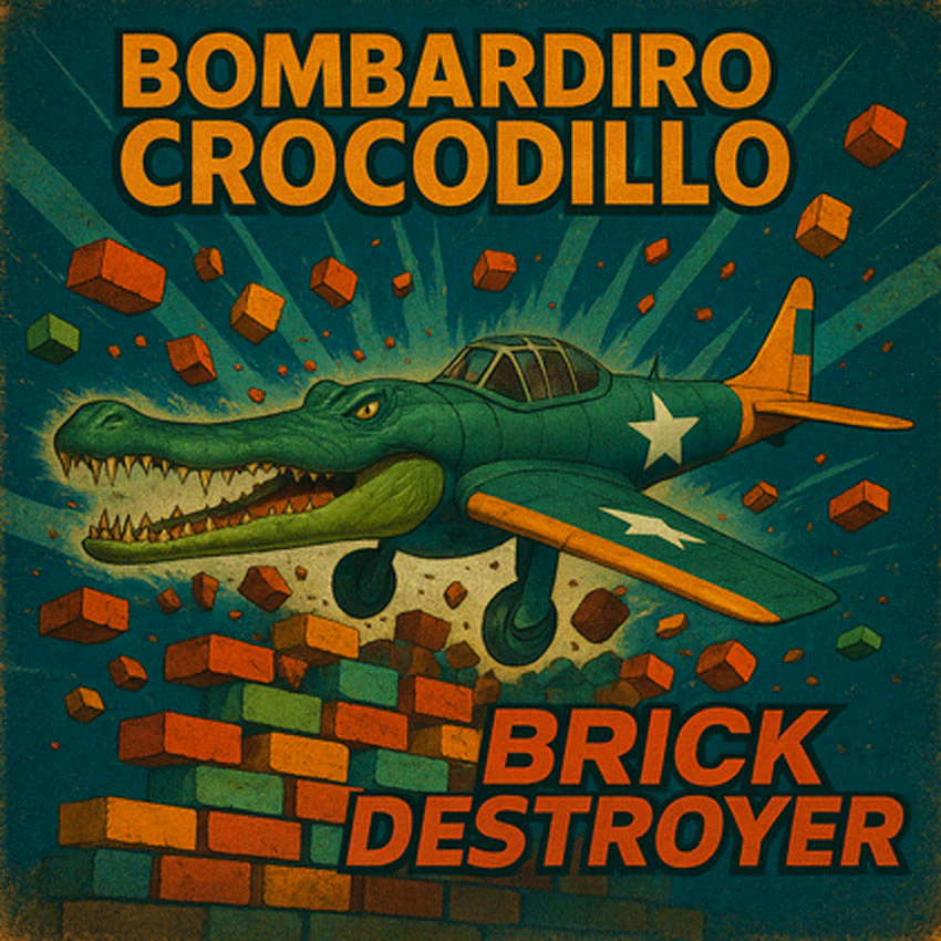 Bombardiro Crocodillo Brick Destroyer