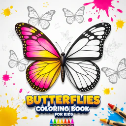 Butterflies Coloring Book for Kids