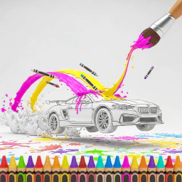 Car Coloring Book