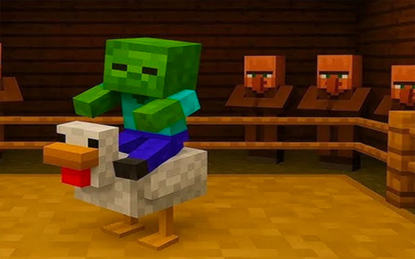 Chicken Jockey: Hidden Lava Chicken