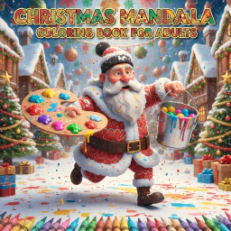 Christmas Mandala Coloring Book for Adults