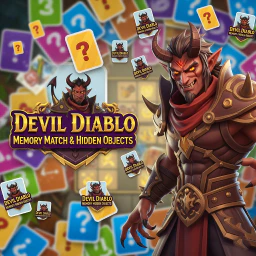 Devil Diablo Memory Match & Hidden Objects