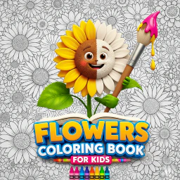 Flowers Coloring Book for Kids