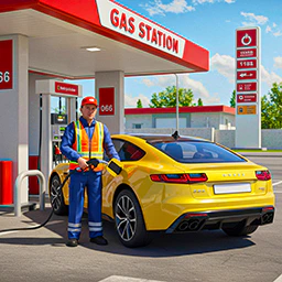 Gas Station Car Driving