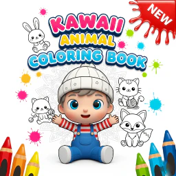 Kawaii Animal Coloring Book