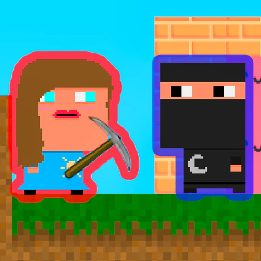Lady and Nubik. Build and Dig