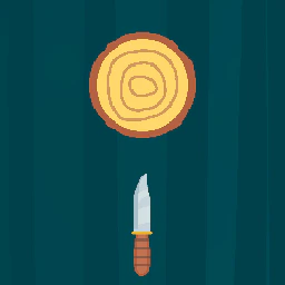 Log and Knife 2D