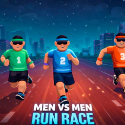 Men vs Men Run Race