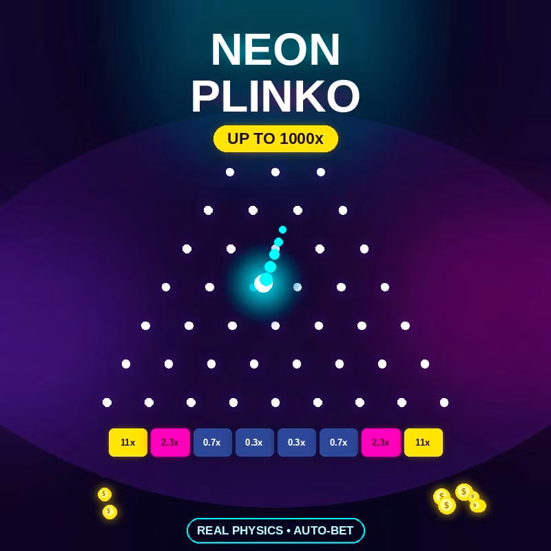 Neon Plinko