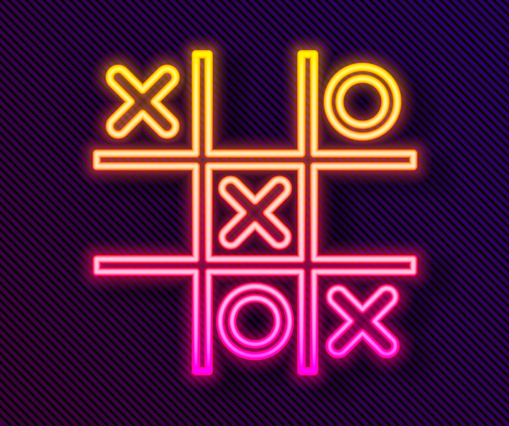 Neon Tic-Tac-Toe