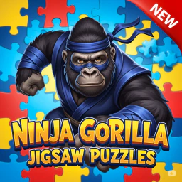 Ninja Gorilla Jigsaw Puzzles