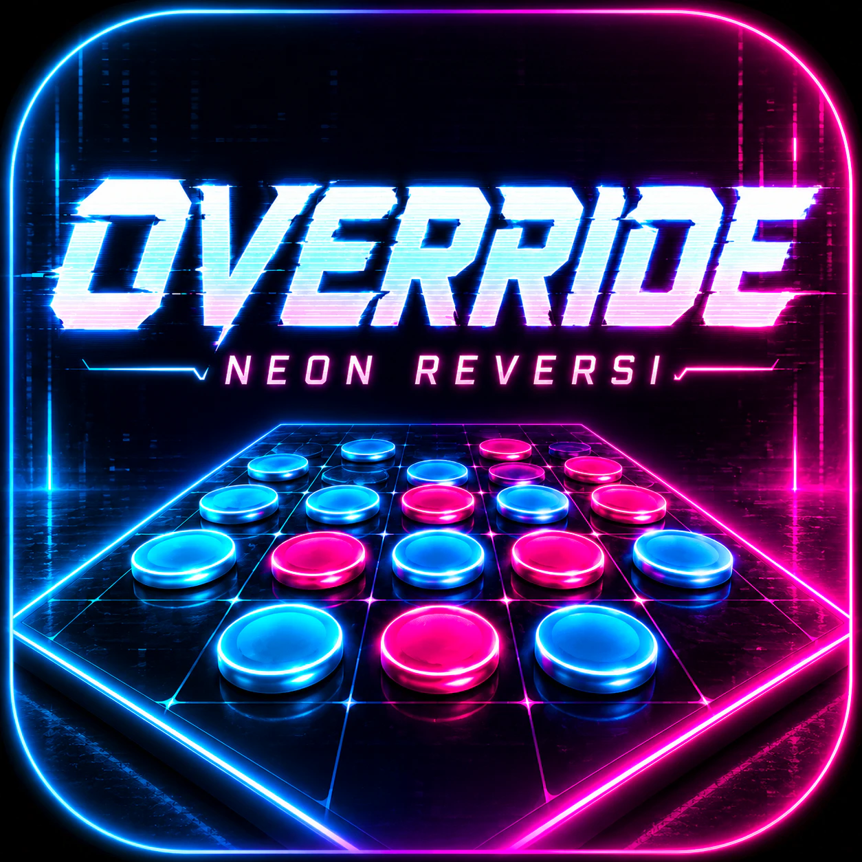 Override Neon Reversi