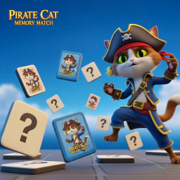 Pirate Cat Memory Match