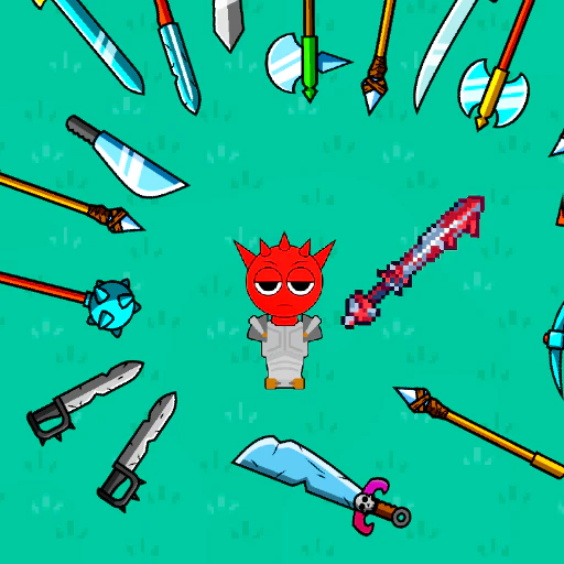 Red Sprunki with a Sword
