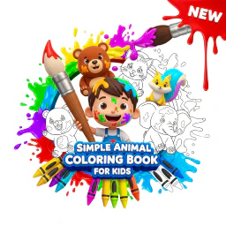 Simple Animal Coloring Book for Kids