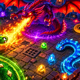 Tailoff.io – Snake Dragon Arena