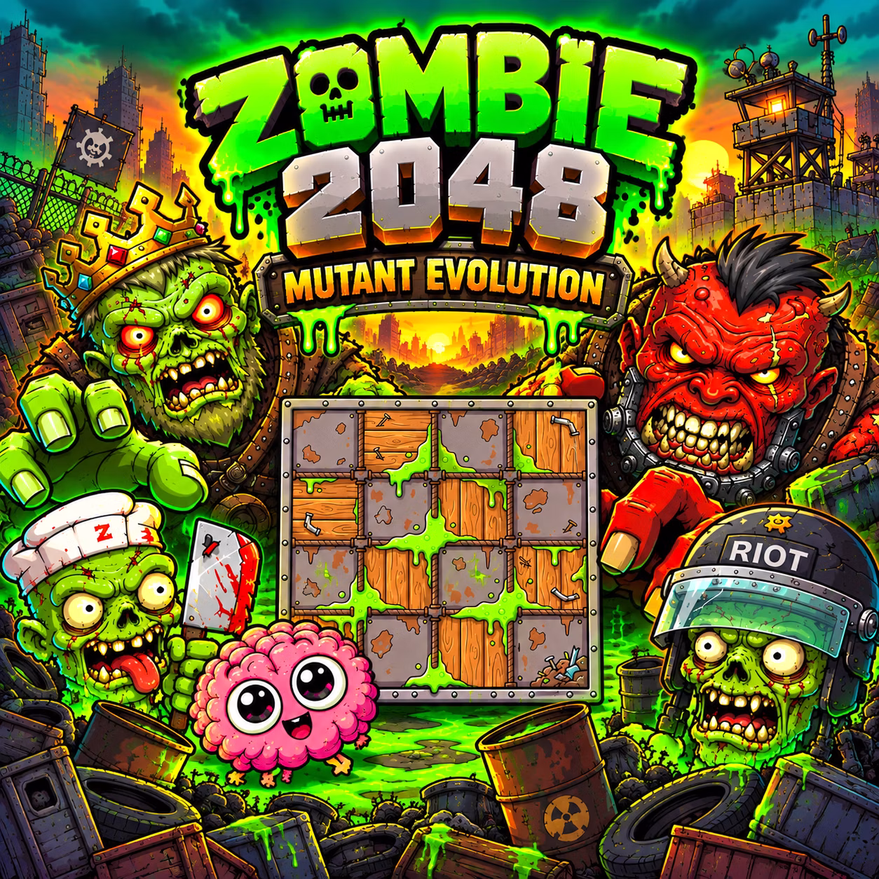 Zombie 2048: Mutant Evolution