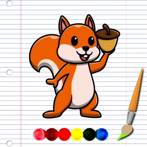 Squirrel Coloring Adventure
