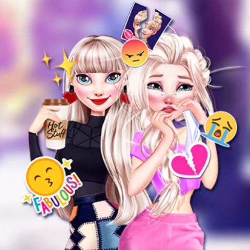Disney Princess Elsa and Disney Princess Anna