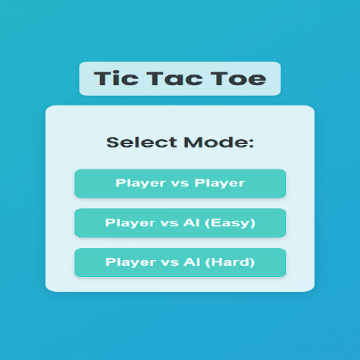 TICTAK TOE play AI easy hard