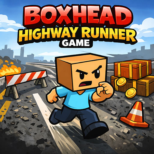 Boxhead Highway Runner Game