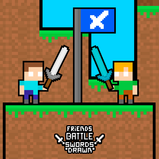 Friends Battle Swords Drawn