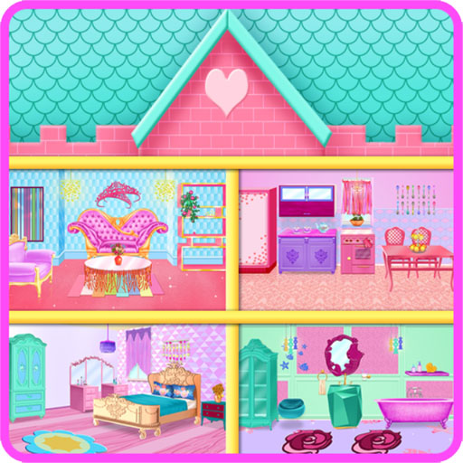 Princess & Mermaid Doll House Decorating