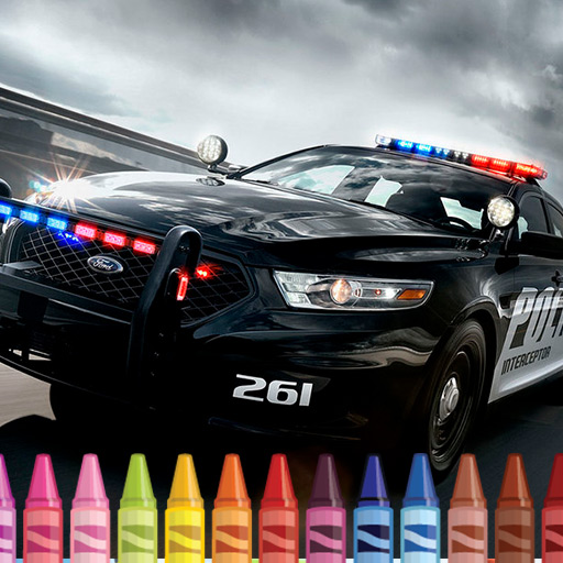 Police Cars Coloring