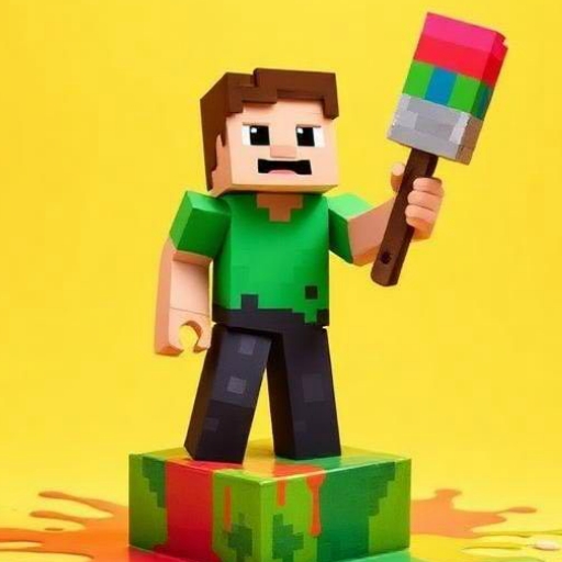 BTS Minecraft Coloring Time