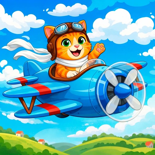 Cartoon Airplanes: Jigsaw Puzzles