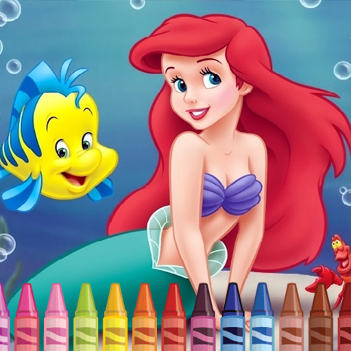 4GameGround – Little Mermaid Coloring