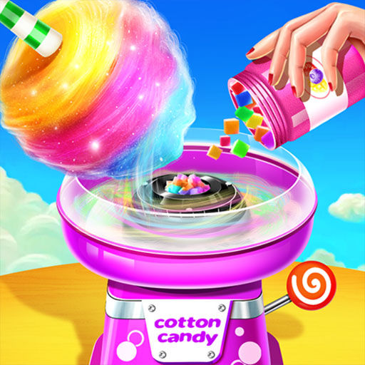 Sweet Cotton Candy Shop: Candy Cooking Maker Game