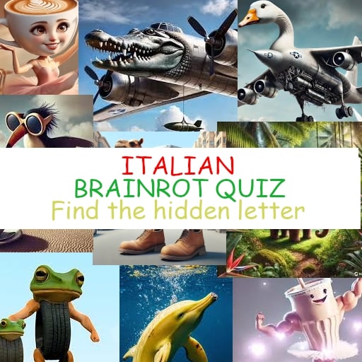 Quiz Find the Italian brainrot Letters