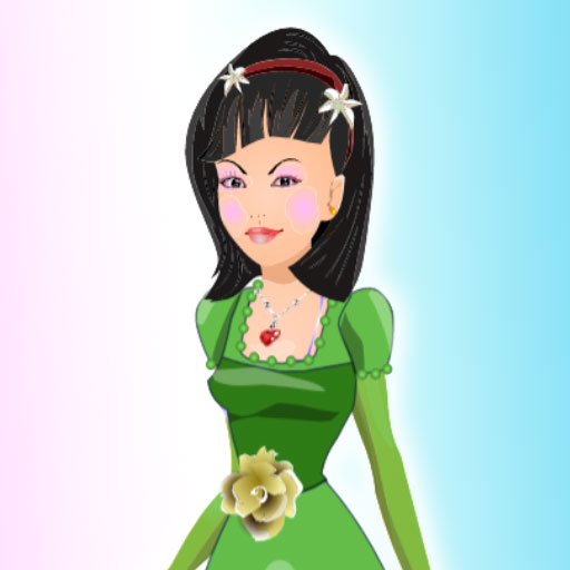Asian Girl Dress Up