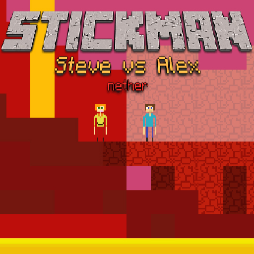 Stickman Steve vs Alex – Nether