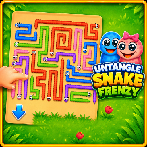 Untangle Snake Frenzy