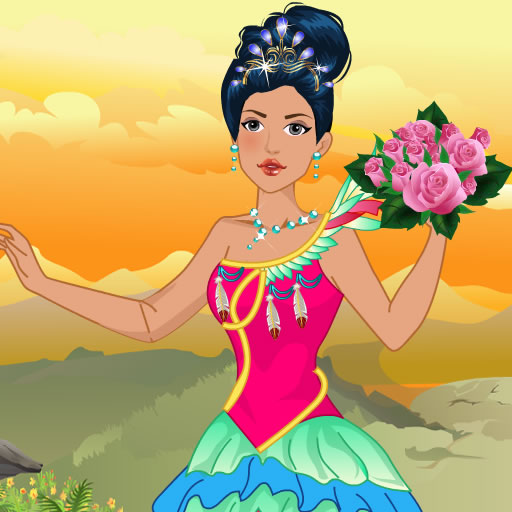 Native American Princess Wedding Dress up