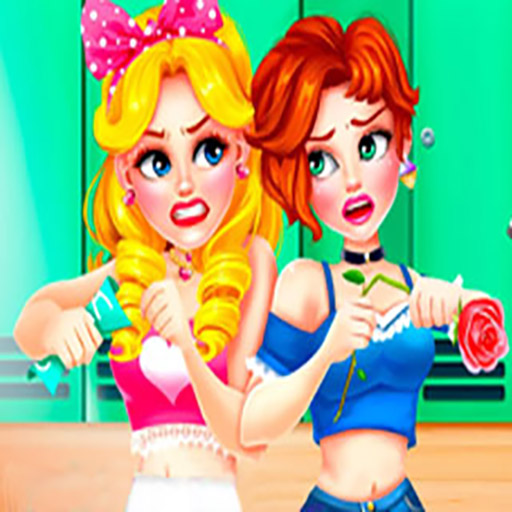 School Girls Battle Beauty Salon