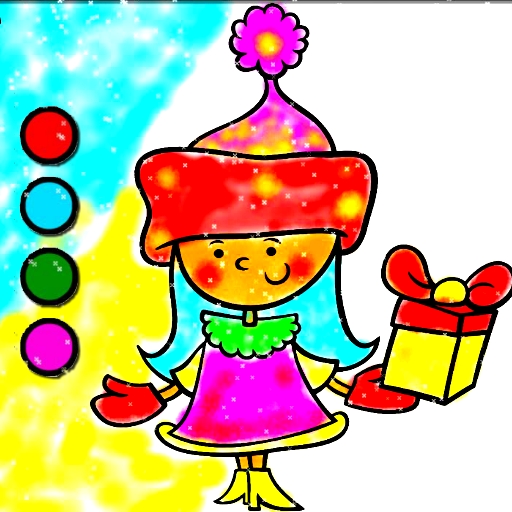 Easy Coloring SantaClaus