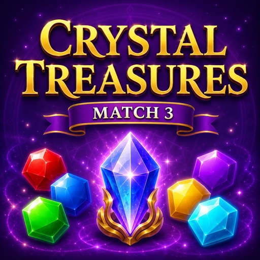 Crystal Treasures: Match 3