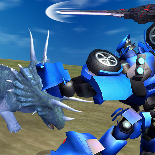 Jurassic Dinosaur Mech Battle