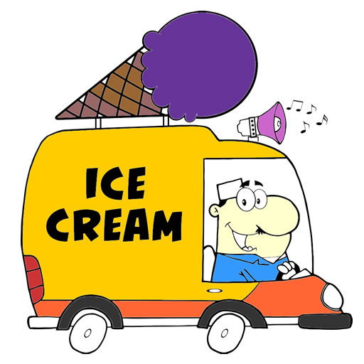 Ice Cream Trucks Coloring