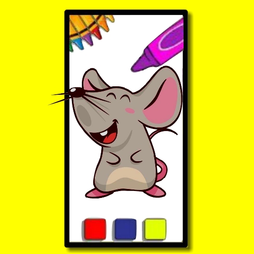 Funny Mouse Coloring Time